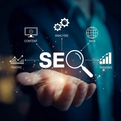 SEO professional working on digital marketing strategies
